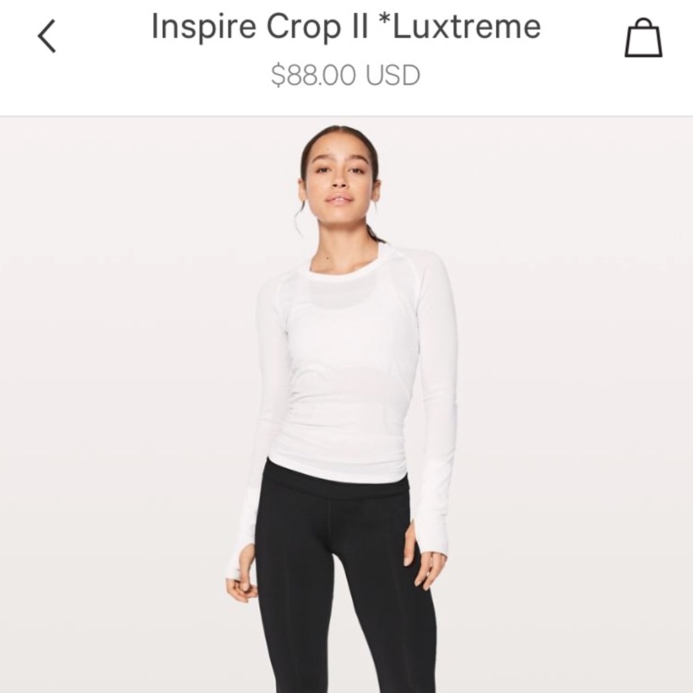 Black Inspire crop, super comfy!